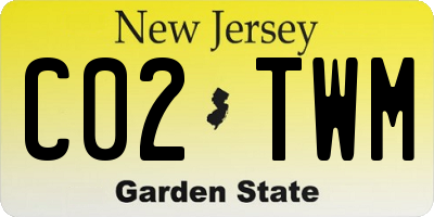 NJ license plate C02TWM