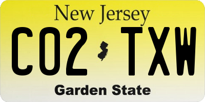 NJ license plate C02TXW
