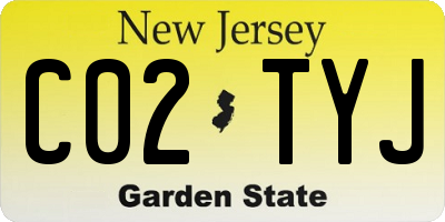 NJ license plate C02TYJ