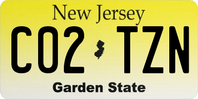 NJ license plate C02TZN