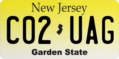 NJ license plate C02UAG