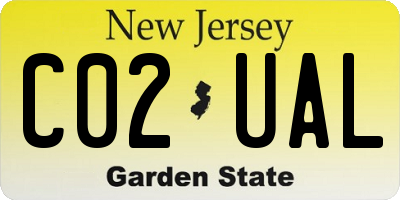 NJ license plate C02UAL