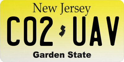 NJ license plate C02UAV