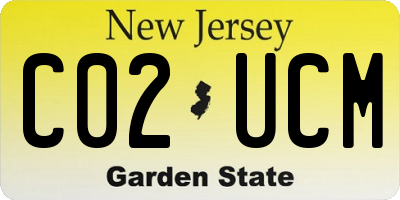 NJ license plate C02UCM