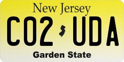 NJ license plate C02UDA