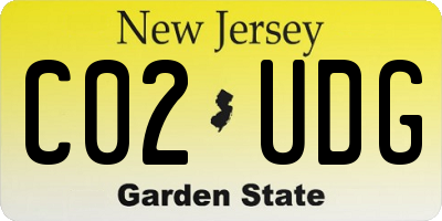 NJ license plate C02UDG