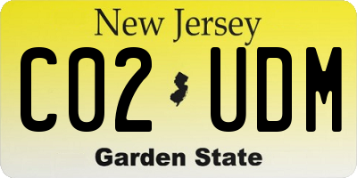 NJ license plate C02UDM