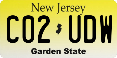 NJ license plate C02UDW