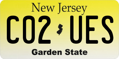 NJ license plate C02UES