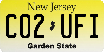 NJ license plate C02UFI