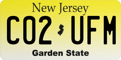 NJ license plate C02UFM