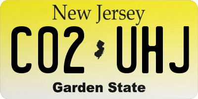 NJ license plate C02UHJ