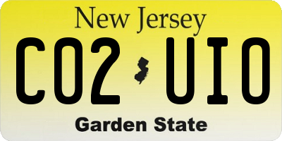 NJ license plate C02UIO