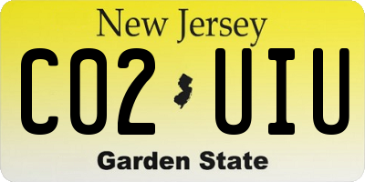 NJ license plate C02UIU