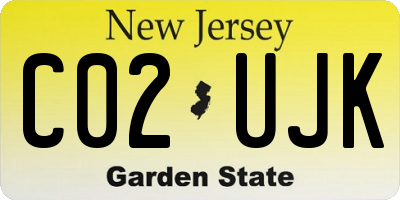 NJ license plate C02UJK