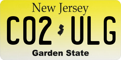 NJ license plate C02ULG
