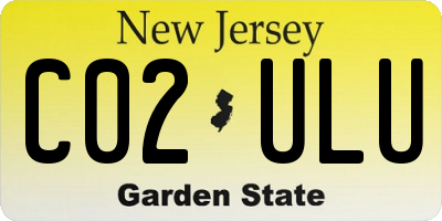 NJ license plate C02ULU