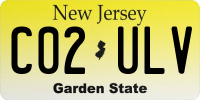 NJ license plate C02ULV