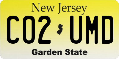 NJ license plate C02UMD
