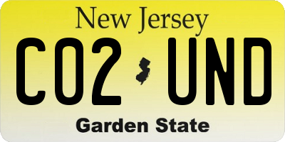 NJ license plate C02UND