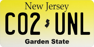 NJ license plate C02UNL