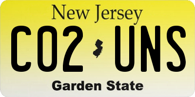 NJ license plate C02UNS