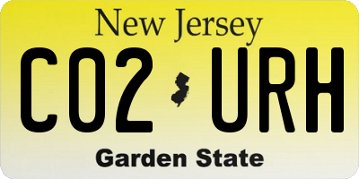 NJ license plate C02URH