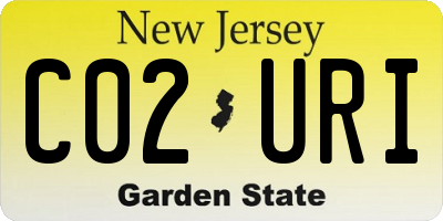 NJ license plate C02URI