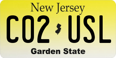 NJ license plate C02USL