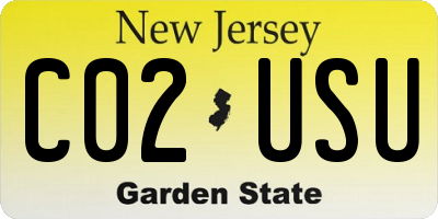 NJ license plate C02USU