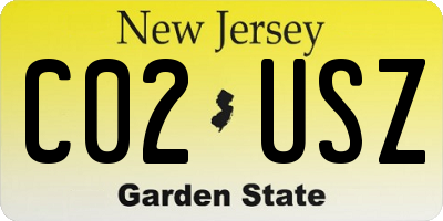 NJ license plate C02USZ