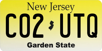 NJ license plate C02UTQ