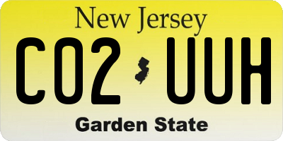 NJ license plate C02UUH
