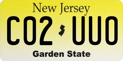 NJ license plate C02UUO