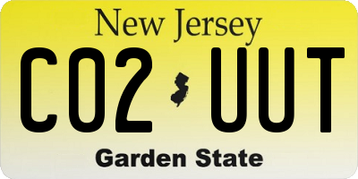 NJ license plate C02UUT