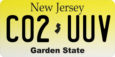 NJ license plate C02UUV