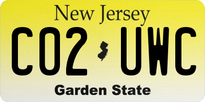 NJ license plate C02UWC