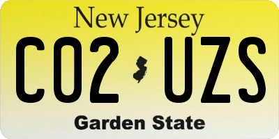 NJ license plate C02UZS