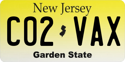 NJ license plate C02VAX