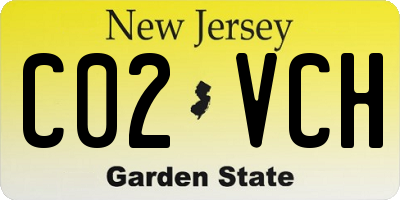 NJ license plate C02VCH