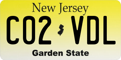 NJ license plate C02VDL