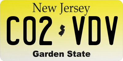 NJ license plate C02VDV