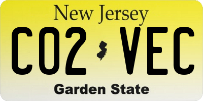 NJ license plate C02VEC