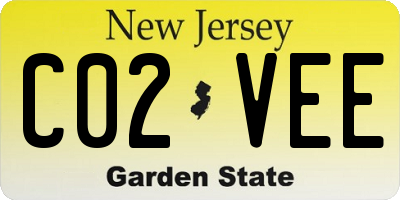 NJ license plate C02VEE
