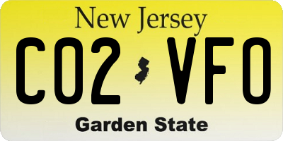 NJ license plate C02VFO