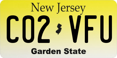 NJ license plate C02VFU