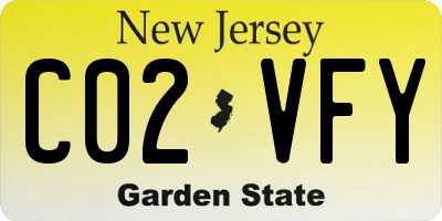 NJ license plate C02VFY