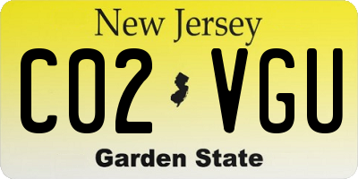 NJ license plate C02VGU
