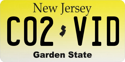 NJ license plate C02VID