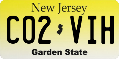 NJ license plate C02VIH